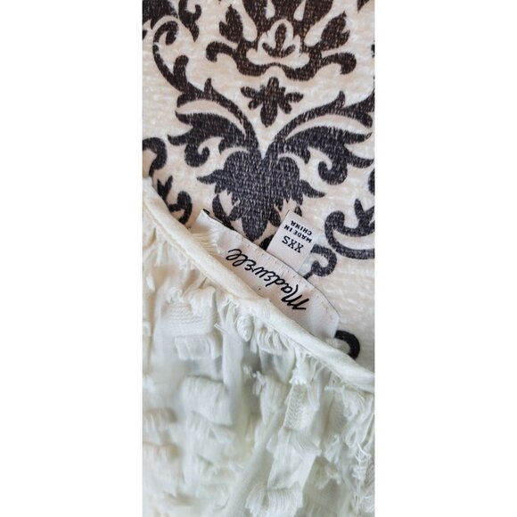 Madewell Antropology Dress Womens/ Embroidered Details and Straps Color Beige - Picture 7 of 12